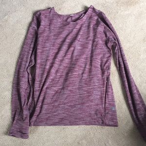 Lululemon heathered maroon shirt